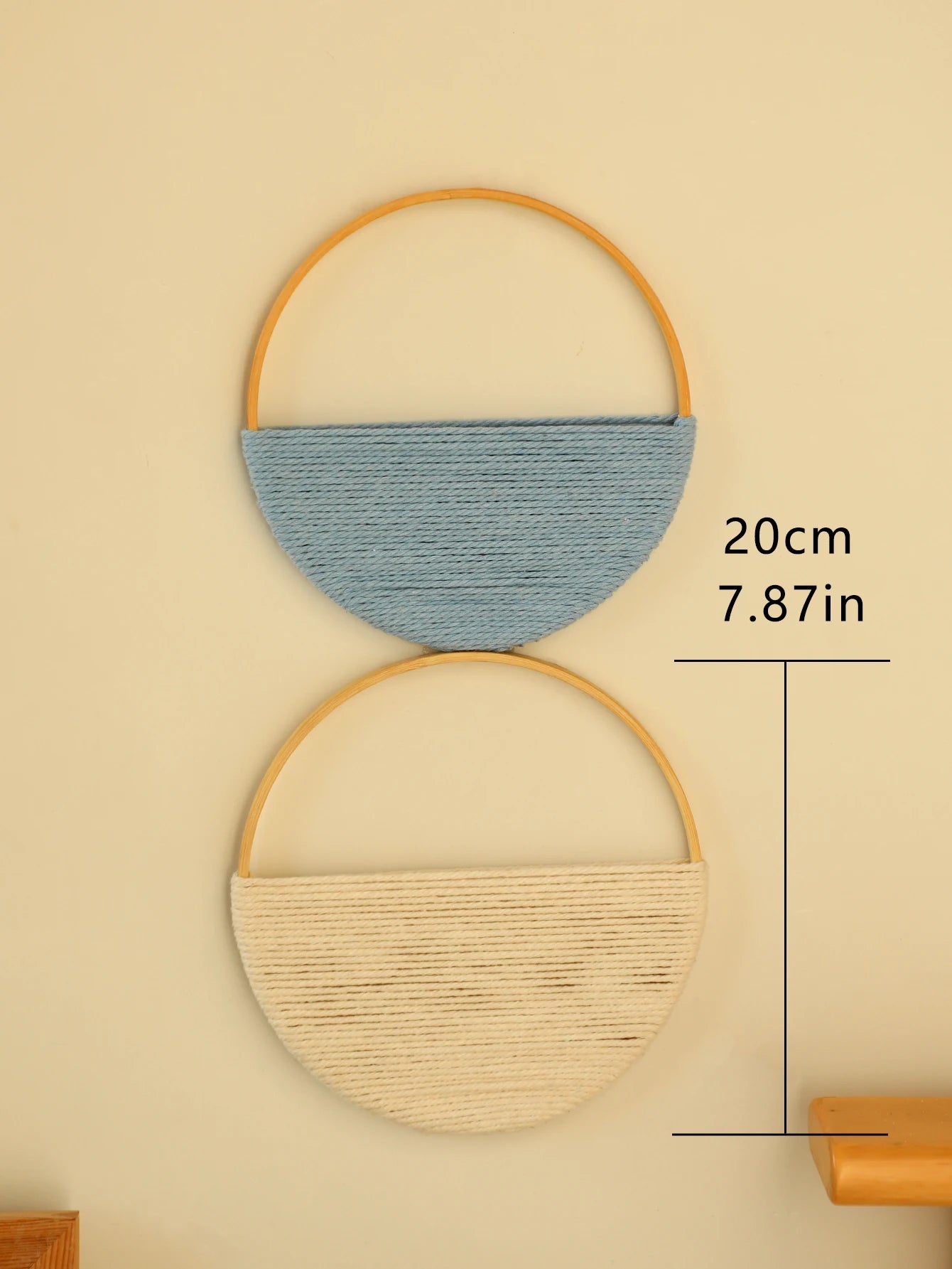 Bohemian Macramé Wall Hanging – Woven Boho Wall Decor (Set of 2)