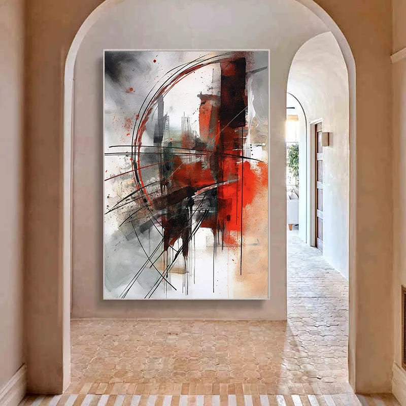 Abstract Canvas Wall Art Print – Modern Oil Painting Poster for Living Room Decor