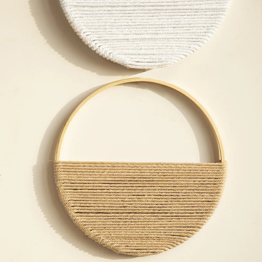 Bohemian Macramé Wall Hanging – Woven Boho Wall Decor (Set of 2)