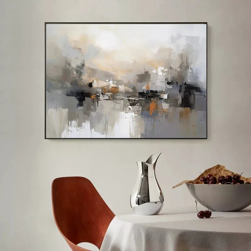 Abstract Canvas Wall Art Print – Modern Oil Painting Poster for Living Room Decor