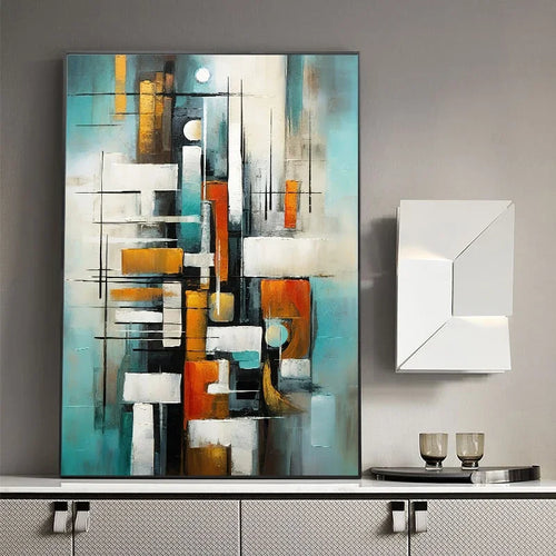 Abstract Canvas Wall Art Print – Modern Oil Painting Poster for Living Room Decor