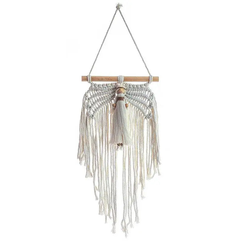 Nordic Bohemian Macramé Wall Tapestry – Geometric Woven Room Decor