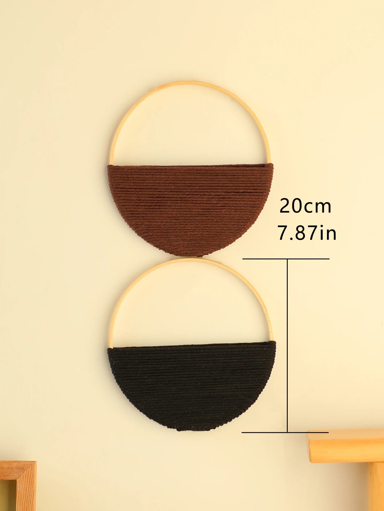 Bohemian Macramé Wall Hanging – Woven Boho Wall Decor (Set of 2)