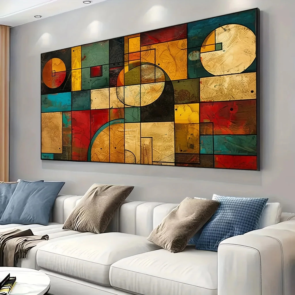 Abstract Ink Wall Art Canvas – Modern Style Hung Poster for Living Room & Bedroom